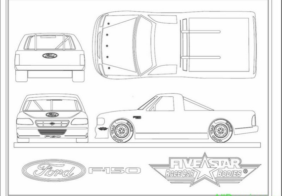 Ford F-150 Craftsman Truck (1997-2003) (Форд Ф-150 Крафтман Треcк (1997-2003)) - чертежи (рисунки) автомобиля